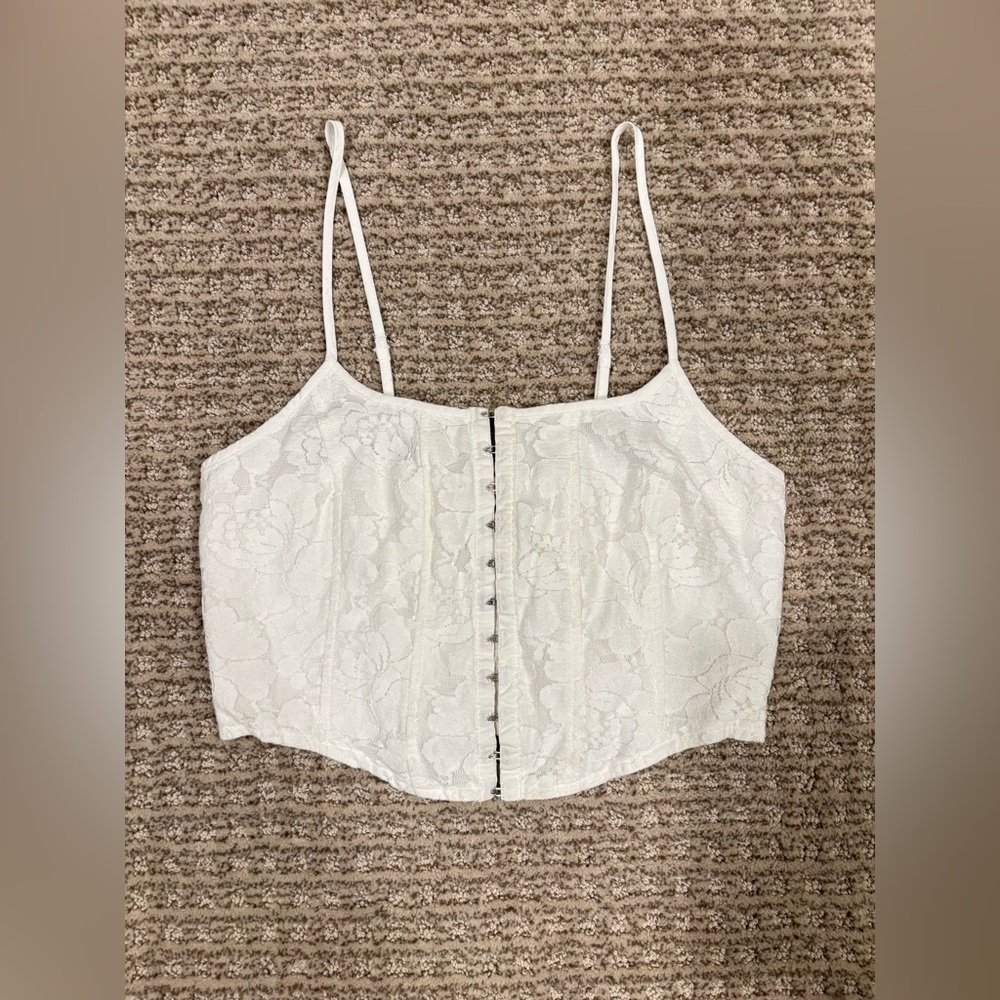Wild Fable Floral Lace Corset Tank Top